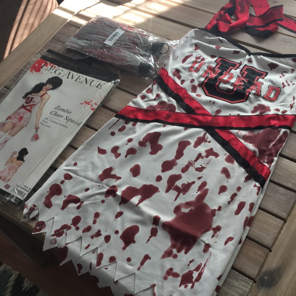 Leg Avenue Zombie Cheer Squad Costume Cheerleader